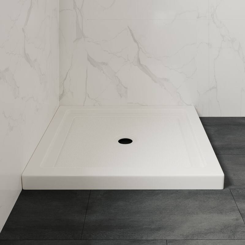 Adena White Shower Base 60x36 in white - 38 x 36 x 2.8 inches - Center Standard