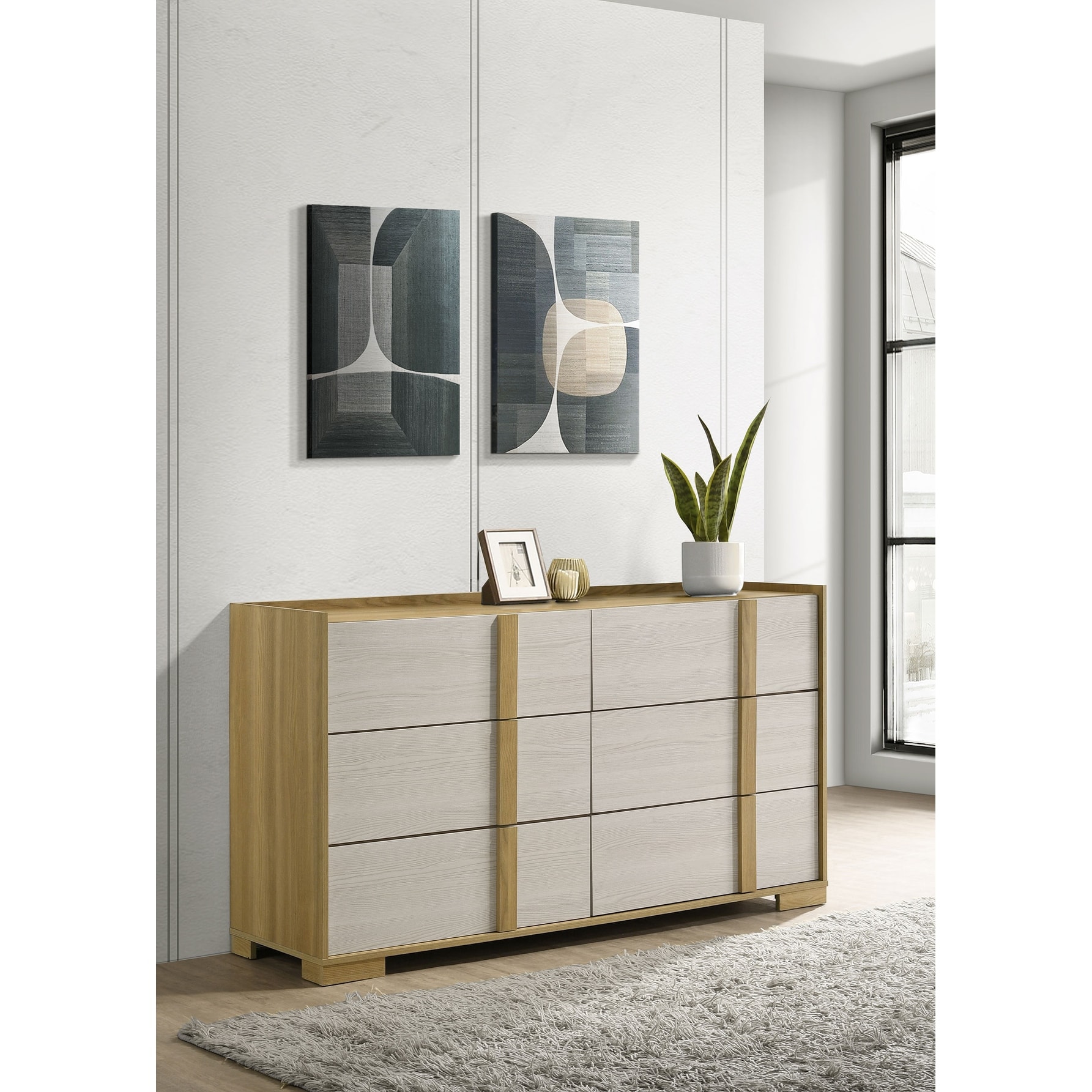 Hyland 6-drawer Dresser Natural