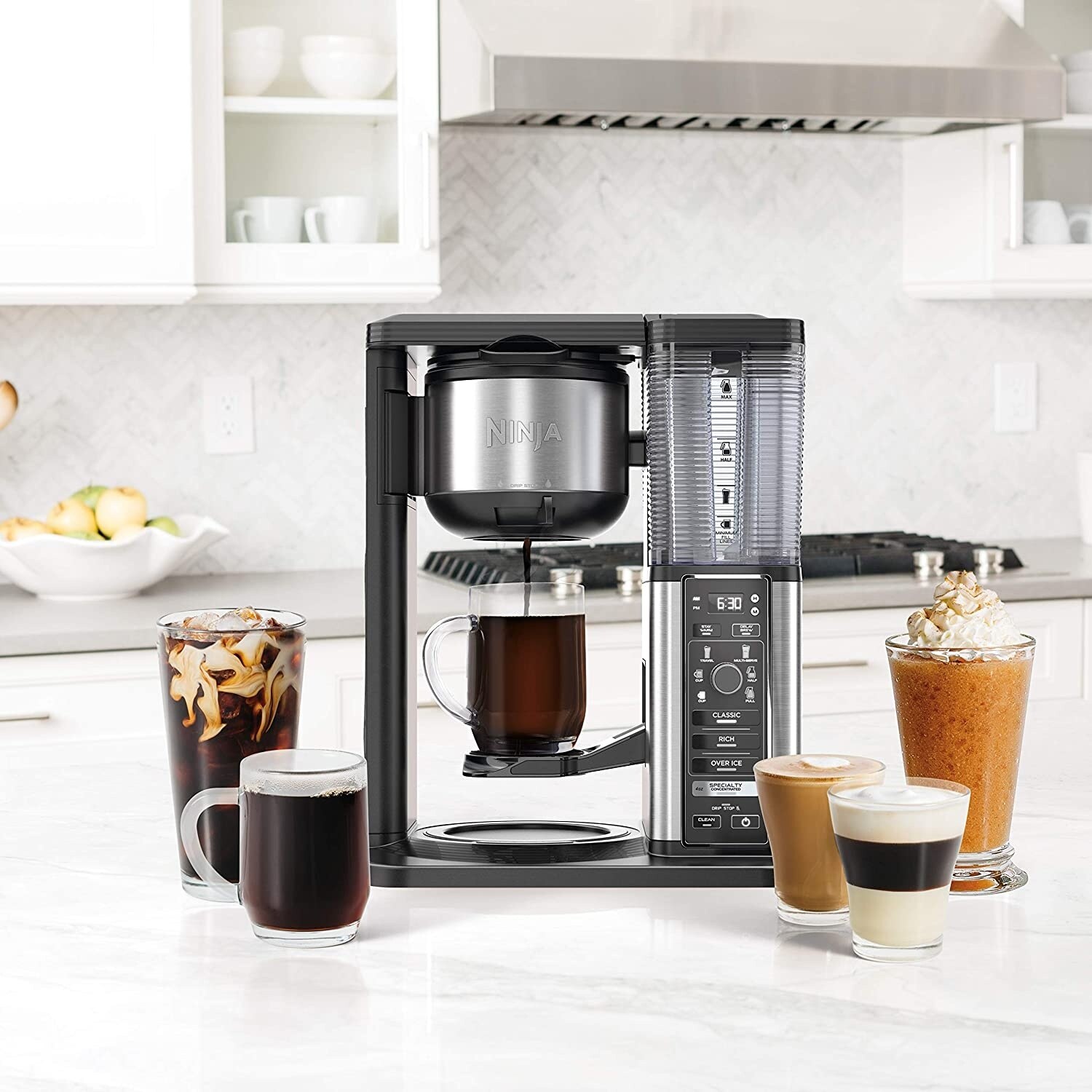 Ninja CM401 Specialty 10-Cup Coffee Maker, with 4 Brew Styles for