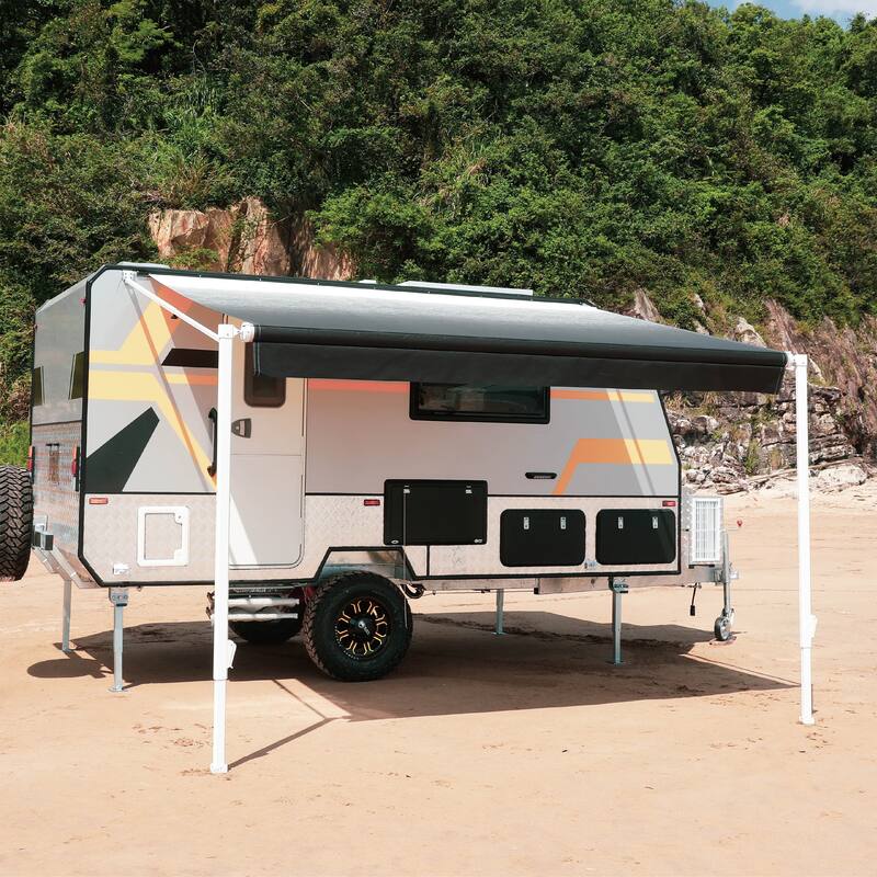 ALEKO Waterproof Retractable 16'X8' RV or Home Patio Canopy Awning
