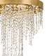 preview thumbnail 3 of 3, Winham 5 Light Antique Gold Crystal Chandelier - 20'' W x 19'' H