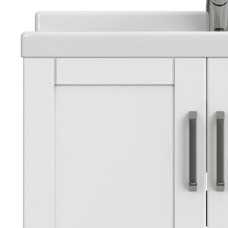 WYNDENHALL Lindor Transitional Laundry Cabinet with Faucet and Sink