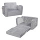 preview thumbnail 5 of 47, Kids Couch, Toddler Couch Sofa Bed Fold Out, Convertible Sofa to Lounger, Kids Chair Seat Playroom Furniture Grey