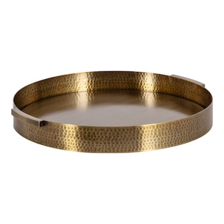 Kate and Laurel Samana Round Metal Tray