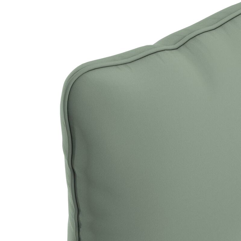 California Umbrella Outdoor Deep Seat Cushion Set, 24" x 48", Sunbrella Fabric, Densified Fiber Fill