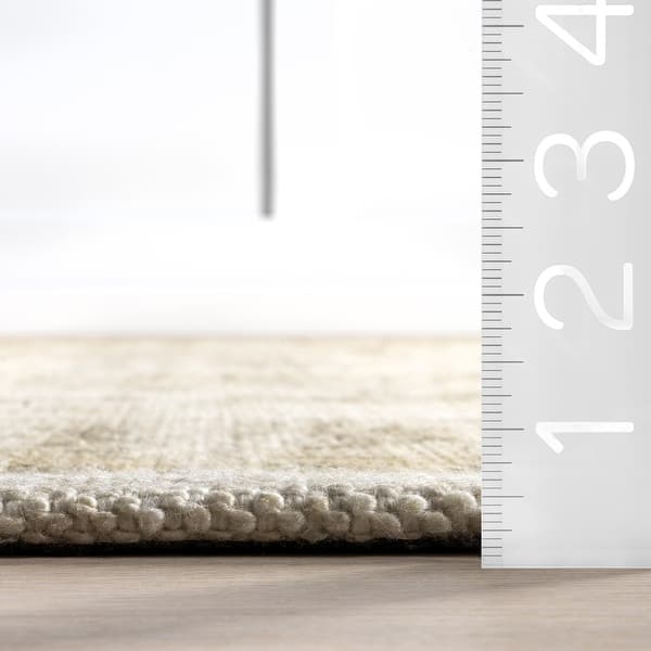 Castellan Medallion Wool and Cotton Area Rug