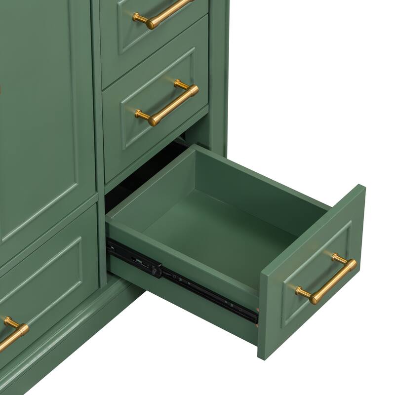 36-inch Traditional Bathroom Vanity with Four Drawers