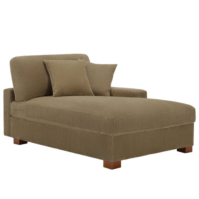 Modern Modular Sectional Sofa Corduroy Chaise Lounges
