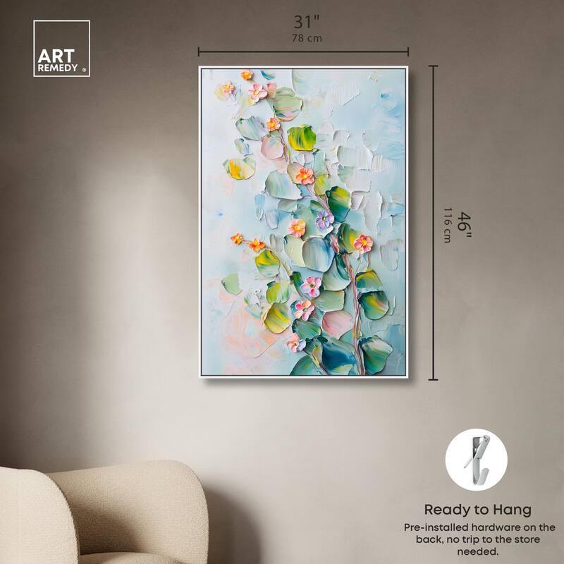 Textured Tendrils I Canvas by Art Remedy