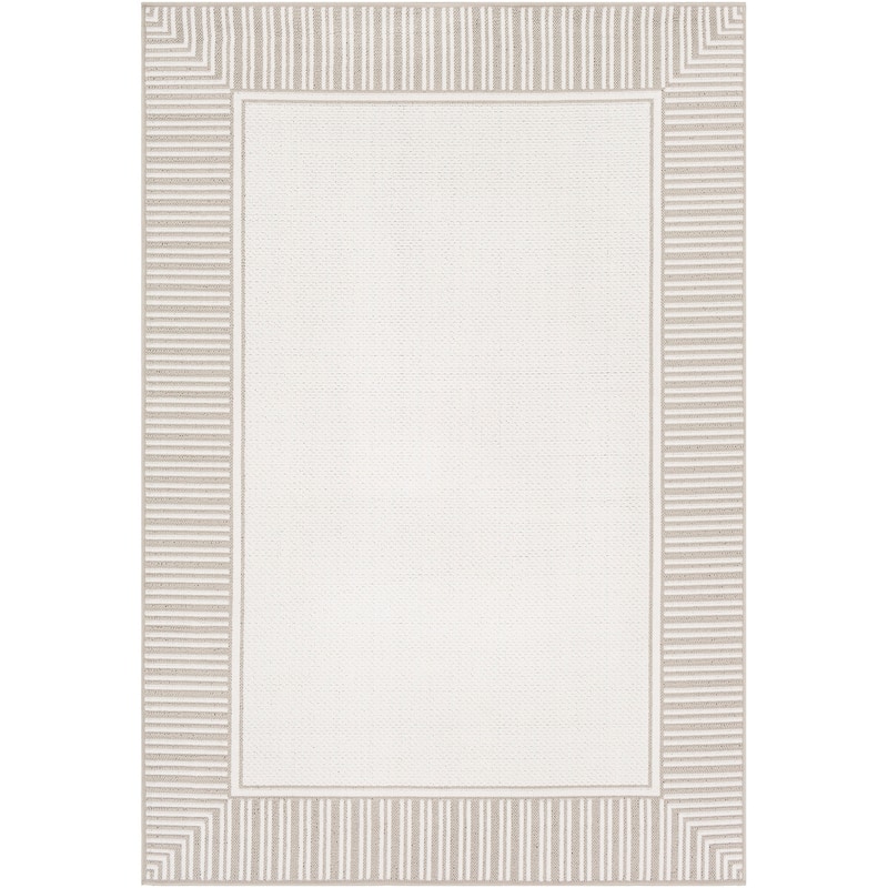 Livabliss Transitional Alfresco Border Indoor/Outdoor Area Rug