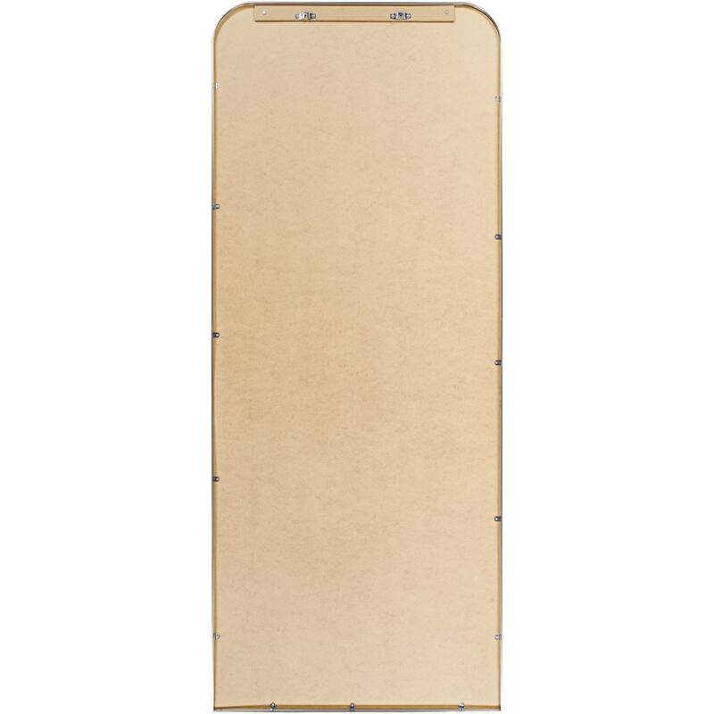 Livabliss Aranya Modern Aluminum Full Length Squared Arch Mirror - 67"H x 28"W x 1"D