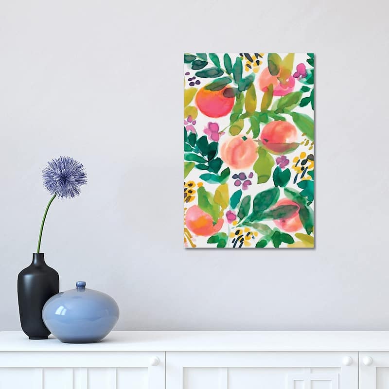 iCanvas "Garden Peaches" by Lanie Loreth Canvas Print - 18x12x1.5