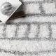 preview thumbnail 11 of 11, Nuloom Cloudy Shag Moroccan Geometric Grey Rug