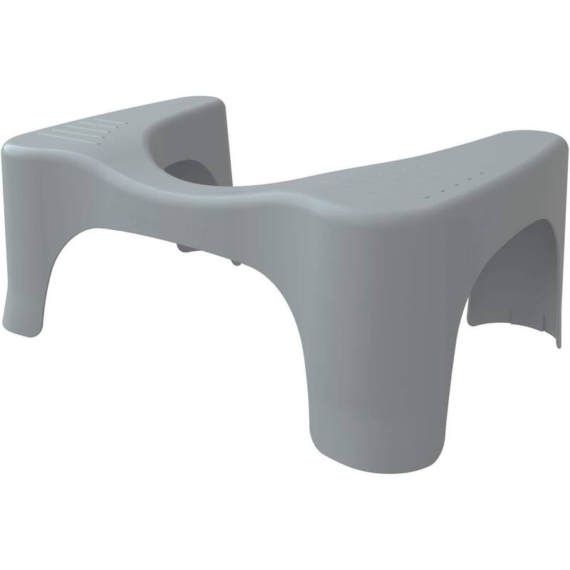 Squatty Potty The Original Bathroom Toilet Stool, 7 Inch Curve Lightweight with Sleek and Modern Design, Gray