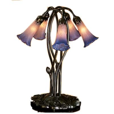 Meyda Tiffany Stained Glass / Tiffany Table Lamp from the Lilies