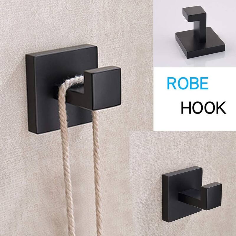 Towel Hooks for Bathrooms,SUS 304 Stainless Steel Coat Hook, Heavy Duty Towels Holder Hooks-4 Pack