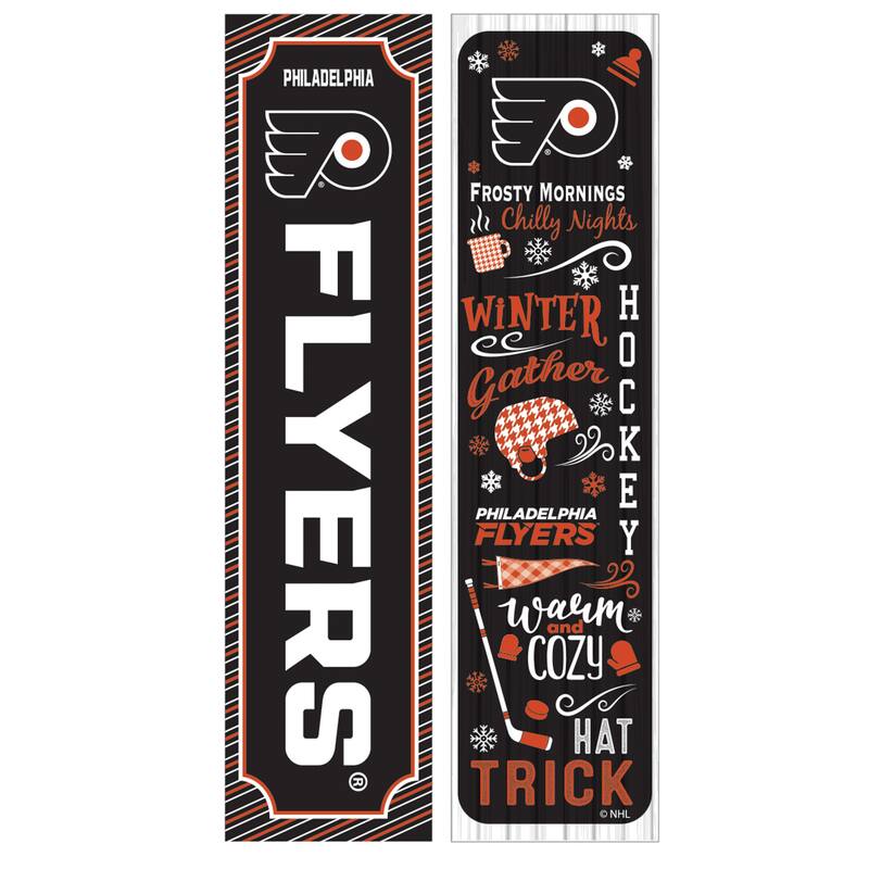 47" Double Sided Seasonal Porch Leaner, Philadelphia Flyers - 47" x 11.25"