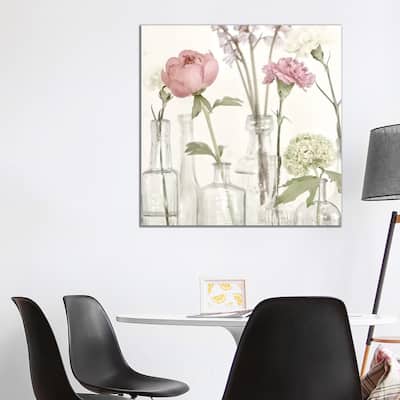 iCanvas "Flowers In Bottles Still Life" by Tom Quartermaine Canvas Print