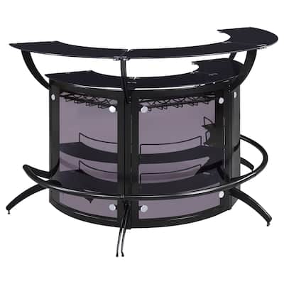 Dallas 3-piece Curved Freestanding Home Bar Cabinet