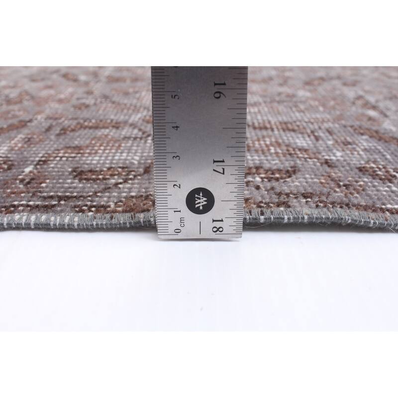 ECARPETGALLERY Hand-knotted Color Transition Grey Wool Rug - 5'5 x 8'9