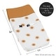 preview thumbnail 5 of 4, Orange and White Boho Sun Boy Girl Changing Pad Cover Pumpkin Orange Retro Bohemian Celestial Sunshine Minimalist Gender Neutral