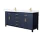 Option Dark Blue / White Quartz Top / Brushed Gold