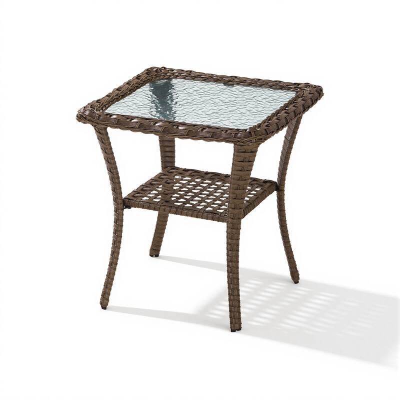 Pocassy Outdoor Patio Side Tables End Table for Swivel Chair