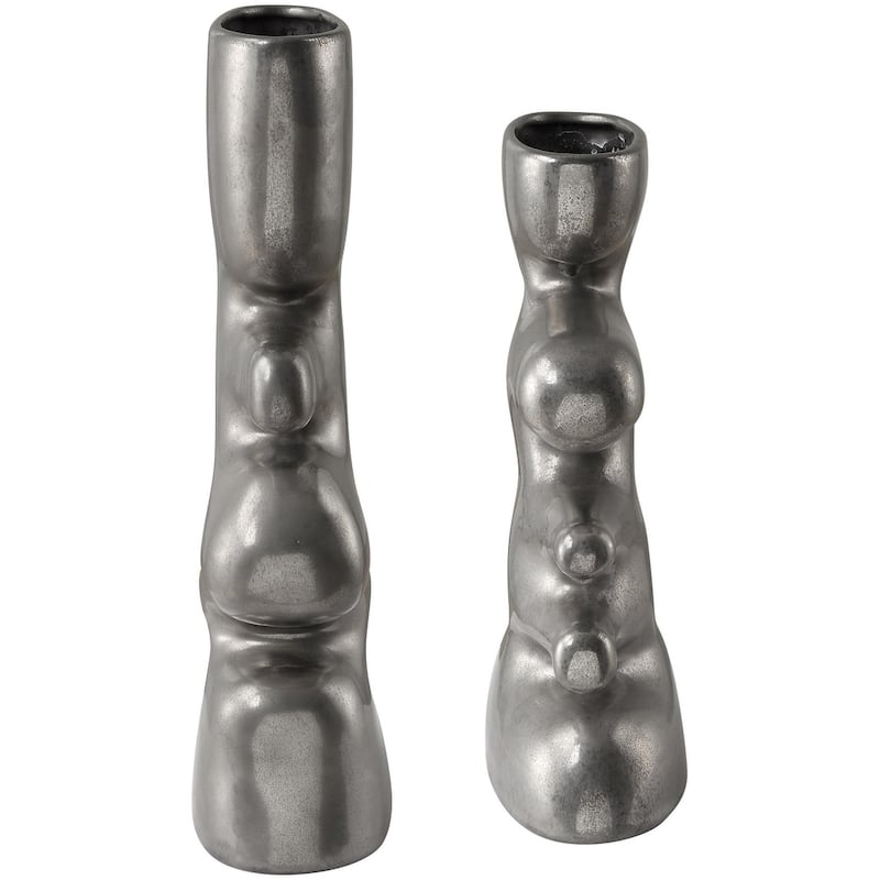 Uttermost 18145 Free Flowing 14-1/4" Tall Ceramic Vase - Set of 2
