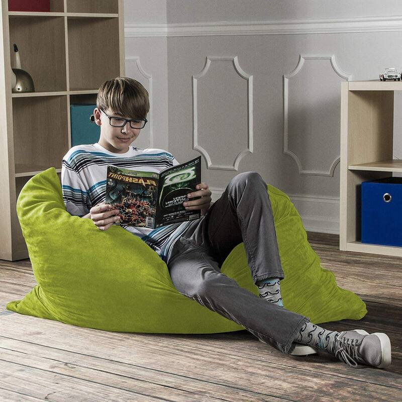 Pillow Kids Microsuede Bean Bag - 44" - Lime Green