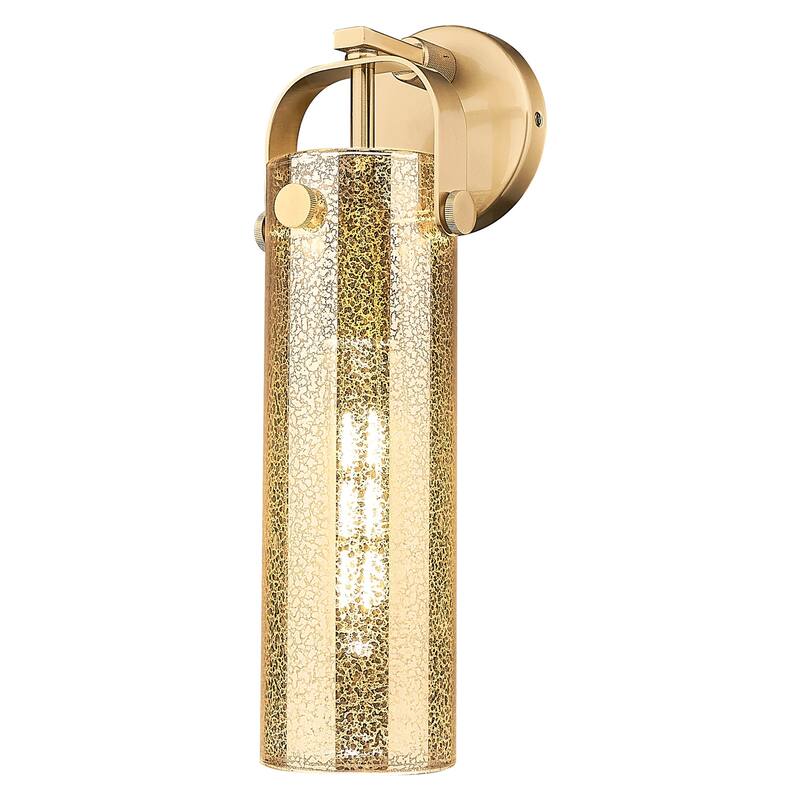 Innovations Lighting 413-1W-G413-1W-4ME Pilaster 17" Tall Wall Sconce - Champagne Bronze