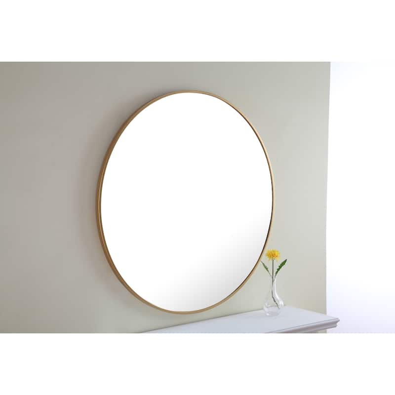 Elegant Lighting Eternity 32" Diameter Circular Metal Framed Wall