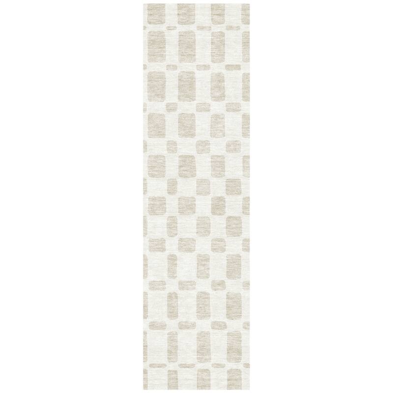 Machine Washable Indoor/ Outdoor Chantille Contemporary Geo Rug