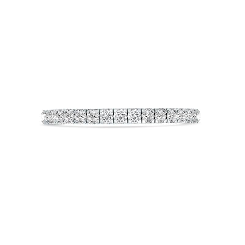 1/4ct TDW Diamond Wedding Band in 14K White Gold for Women