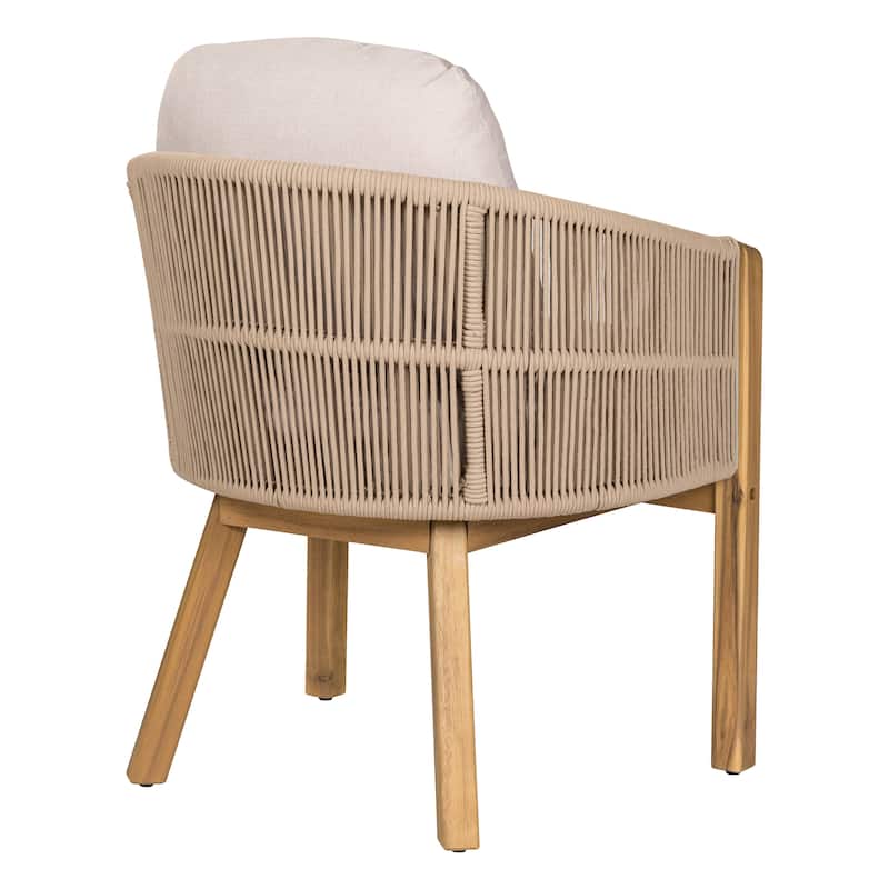Christopher Knight Home - Eleanor Outdoor Acacia Wood Dining Chair (Set of 2)