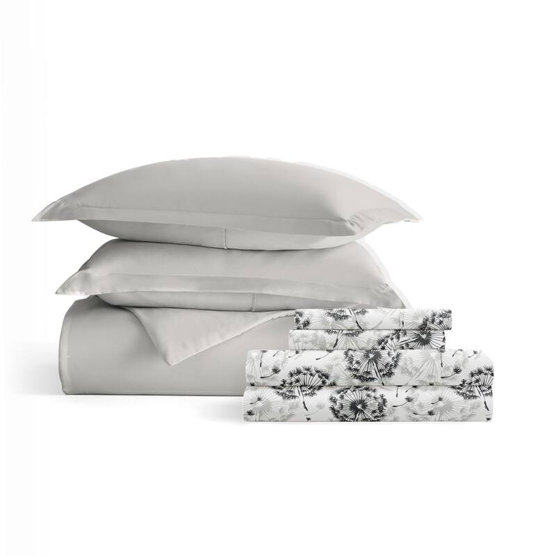 8pc Solid Duvet Bundle
