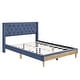 preview thumbnail 36 of 56, 4 Pcs Bedroom Sets Platform Bed with 2 Nightstands and Storage