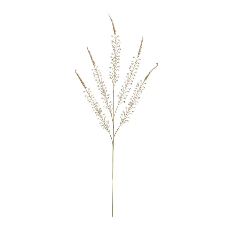 Beaded Fern Spray (Set of 2) - N/A