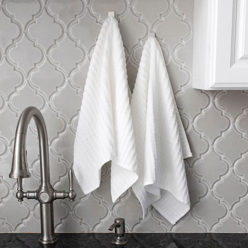RITZ Royale Solid Cotton Kitchen Towels (Set of 2)