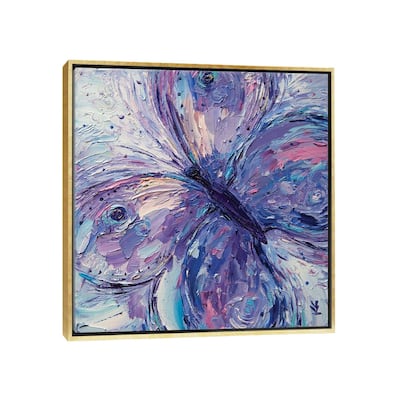 iCanvas "Purple Butterfly" by Vlada Koval Framed Canvas Print
