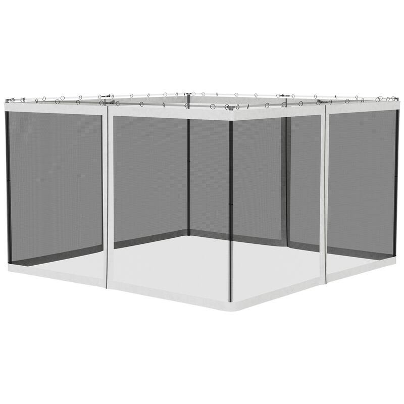 Outsunny Universal Replacement Mesh Sidewall Mosquito Netting