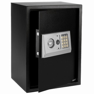 Security Safe with Digital Electronic Lock, Office/Home Safe Box - Includes Keys and Batteries