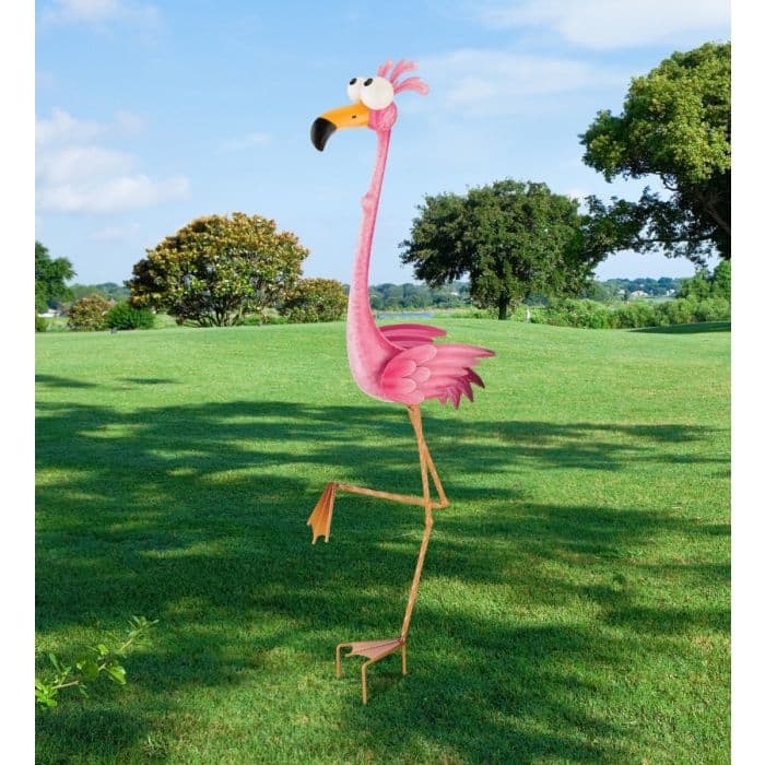 Goofy Bird Stake - Flamingo