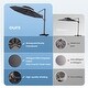 preview thumbnail 7 of 42, Crestlive Products 12ft Round Double Top Cantilever Patio Umbrella with 7-position Adjustment