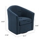 preview thumbnail 4 of 92, Modern Upholstered Swivel Barrel Chair Living Room Accent Chair