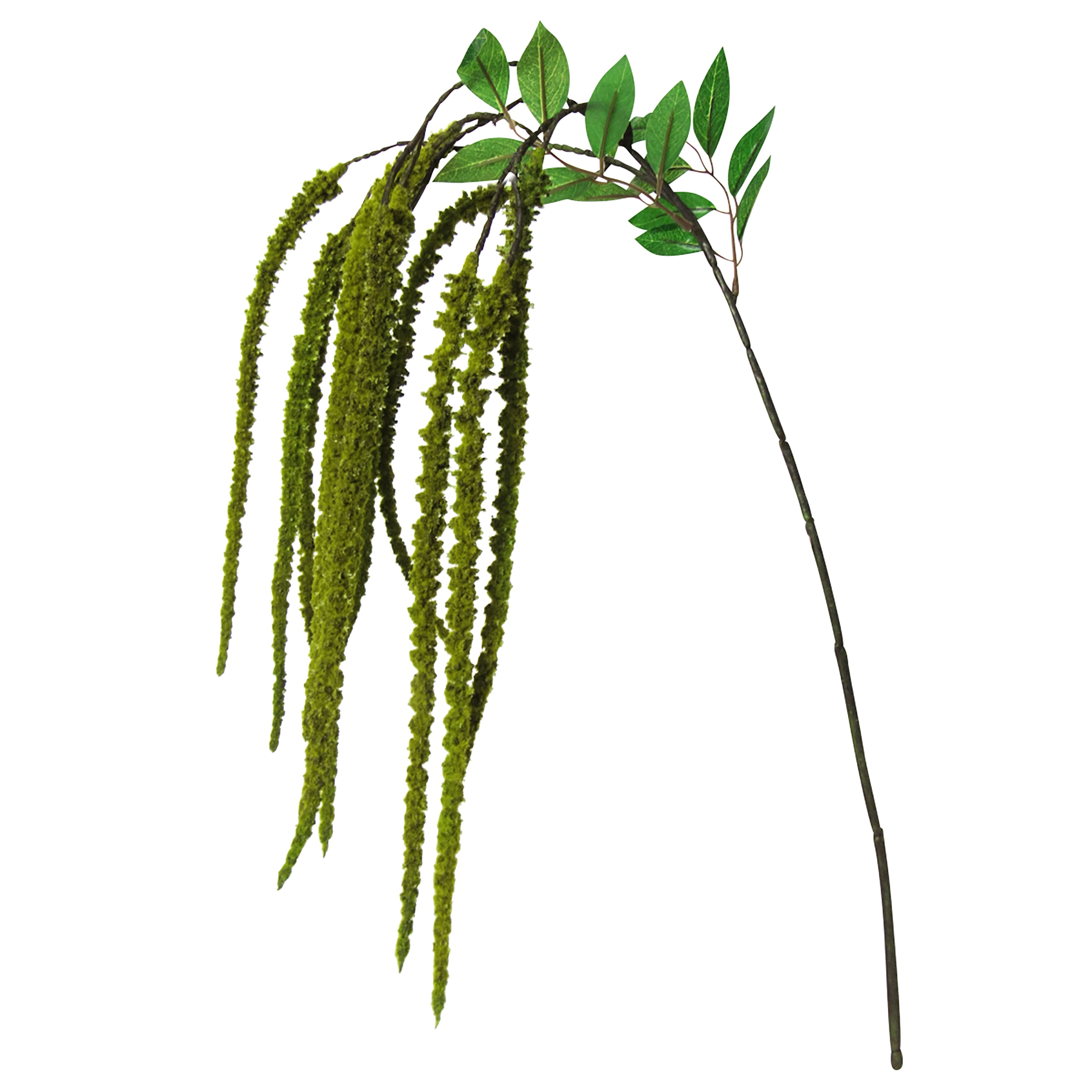 Set of 4 Green Artificial Hanging Amaranthus Flower Stem Spray 37.5in - 37.5" L x 6" W x 1" DP ...
