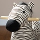 preview thumbnail 9 of 7, Qaba Kids Rocking Horse, Zebra Shaped Ride on Horse with Realistic Sound