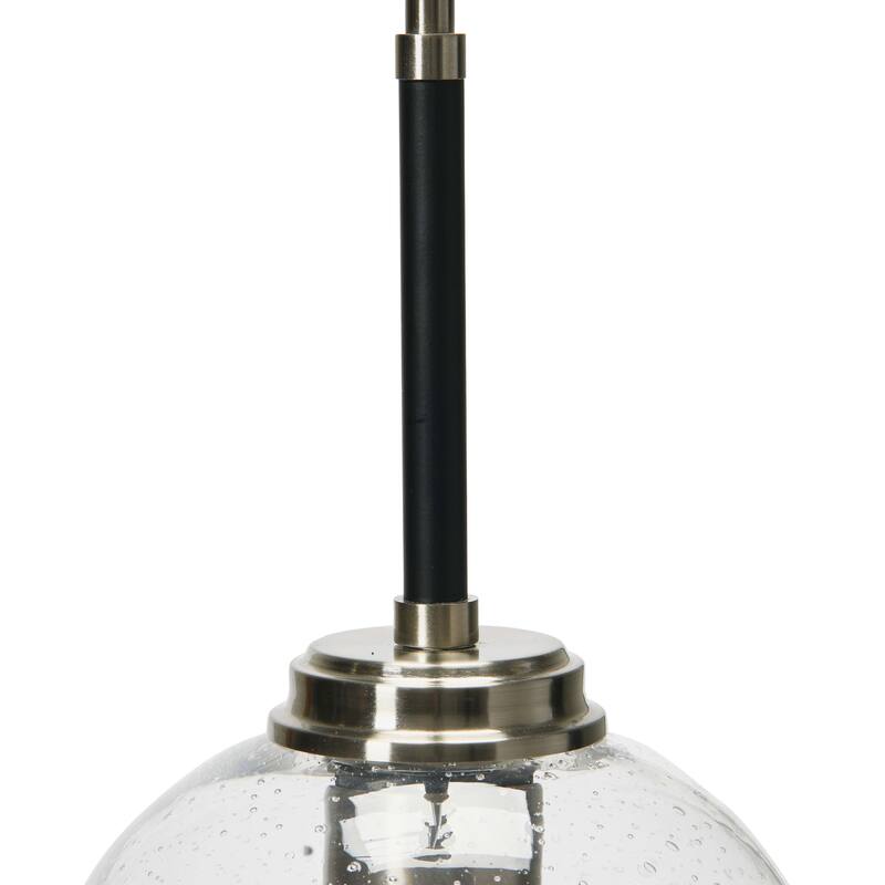 Robert Stevenson Lighting Landry - Seedy Glass and Metal Ceiling Light - 10L x 10W x 54H
