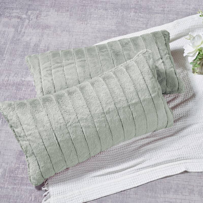 Decorative Supermink Solid Throw Pillow Covers Set of 2, NO INSERT