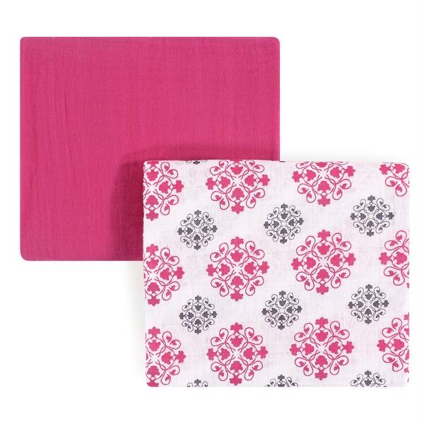 slide 1 of 1, Yoga Sprout Baby Girl Cotton Muslin Swaddle Blankets, Medallion, One Size - Medallion - One Size One Size - Medallion