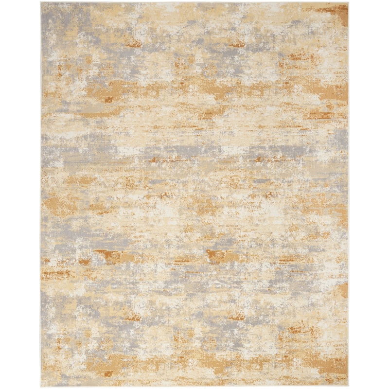 Nourison Grafix Indoor Beige Abstract Area Rug